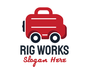 Work Briefcase Transportation Service logo design