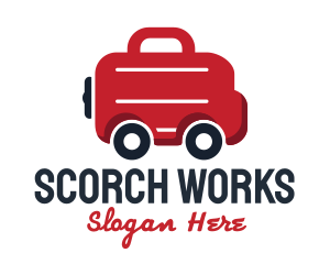 Work Briefcase Transportation Service logo design