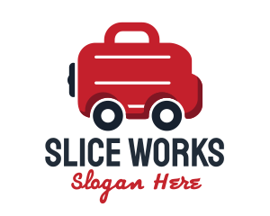 Work Briefcase Transportation Service logo design