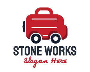 Work Briefcase Transportation Service logo design