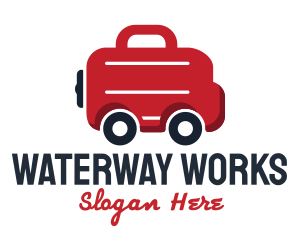 Work Briefcase Transportation Service logo design