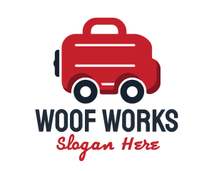 Work Briefcase Transportation Service logo design