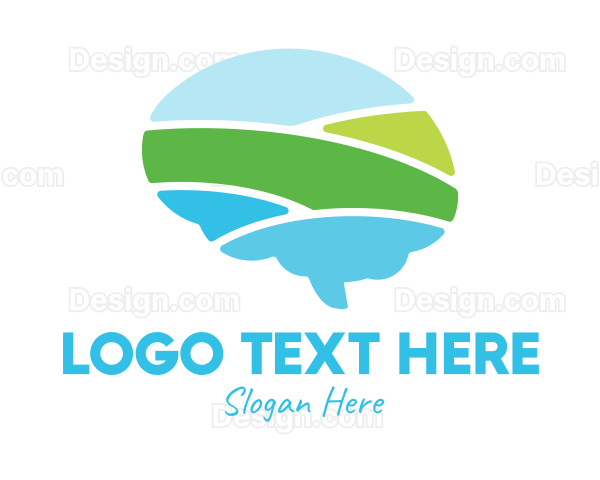 Brain Field Landscape Logo