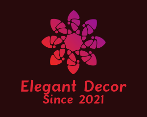 Flower Styling Ornament  logo design