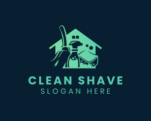 House Cleaning Sanitation logo design