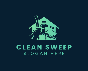 House Cleaning Sanitation logo design