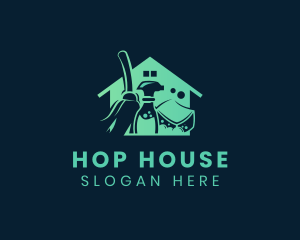 House Cleaning Sanitation logo design