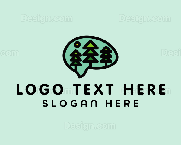 Mental Health Forest Trees Logo