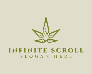 Infinite Spiral Cannabis logo design