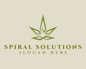 Infinite Spiral Cannabis logo design