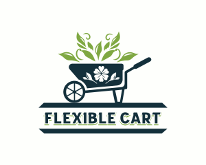 Wheelbarrow Landscaping Garden logo design