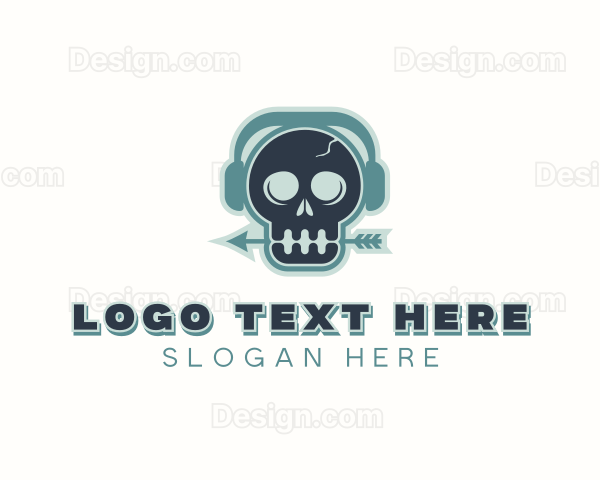 Skull Headphones Podcast Logo