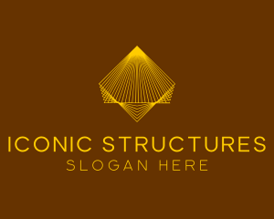 Pyramid Architect Structure logo design