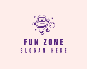 Child Astronaut Playground logo design