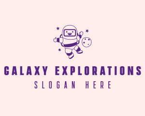 Child Astronaut Playground logo design