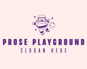 Child Astronaut Playground logo design