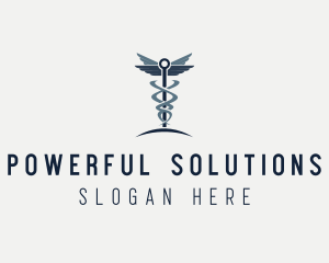 Caduceus Healthcare Clinic logo design