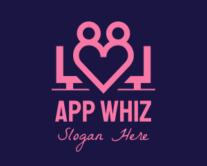 Couple Dating App  logo design