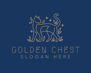 Golden Cat Luxury logo design