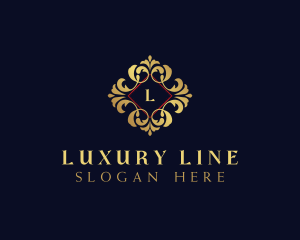 Luxury Victorian Floral logo design