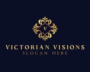 Luxury Victorian Floral logo design