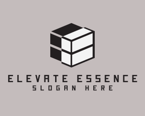 Geometric Cyber Cube Logo