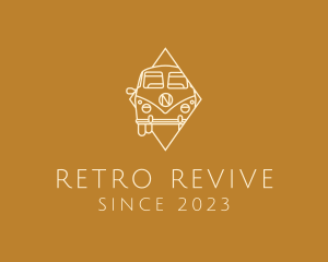 Camper Van Retro logo design