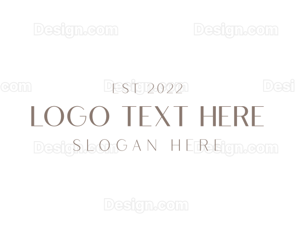 Simple Elegant Wordmark Logo