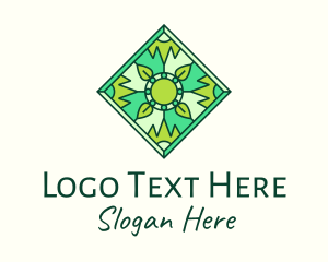 Green Organic Stained Glass logo