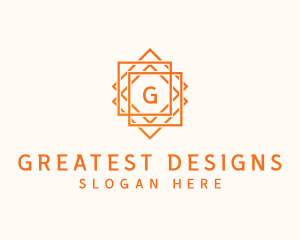 Geometric Tile Flooring logo design