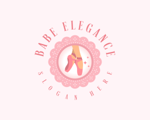 Elegant Ballet Shoes logo design