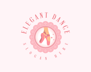 Elegant Ballet Shoes logo design