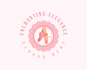 Elegant Ballet Shoes logo design