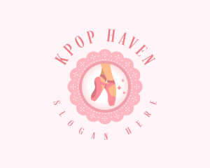 Elegant Ballet Shoes logo design