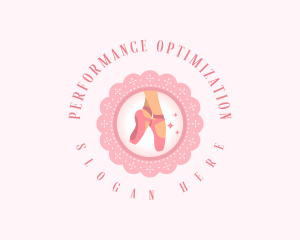 Elegant Ballet Shoes logo design