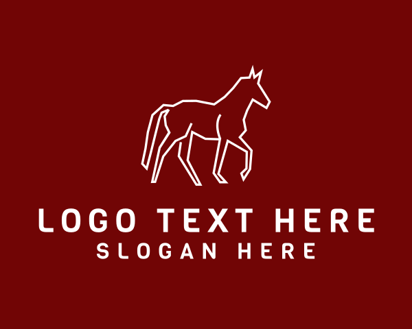 Prancing logo example 2