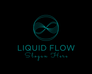 Infinite Wave Loop logo design