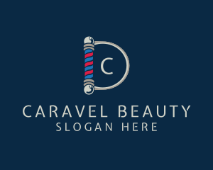 Barber Pole Grooming logo design