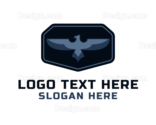 Cyber Eagle Badge Logo