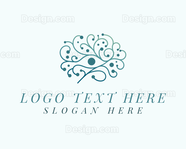 Flower Ornament Beauty Salon Logo