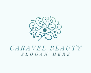 Flower Ornament Beauty Salon logo design