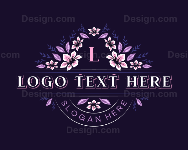 Flower Wedding Event Logo