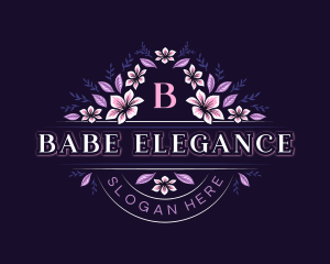 Flower Wedding Event logo design