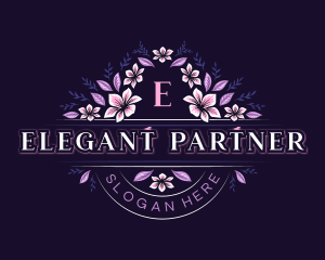 Flower Wedding Event logo design