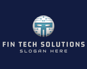 Cyber Tech Robot logo design