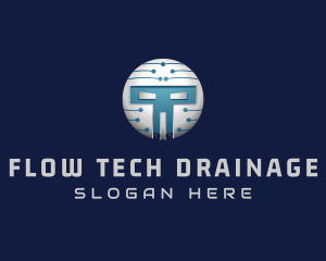 Cyber Tech Robot logo design