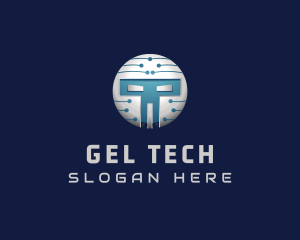 Cyber Tech Robot logo design