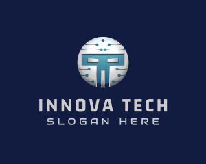 Cyber Tech Robot logo design