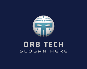 Cyber Tech Robot logo design