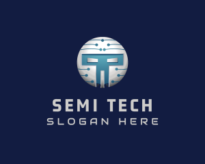 Cyber Tech Robot logo design